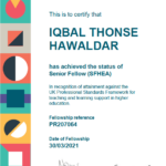 Prof. Iqbal Thonse Hawaldar