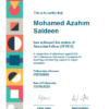 Mohamed Saldeen - Associate Fellowship